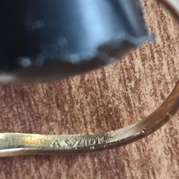 Golden Ring With Rubies 10K - Picture 8 of 10